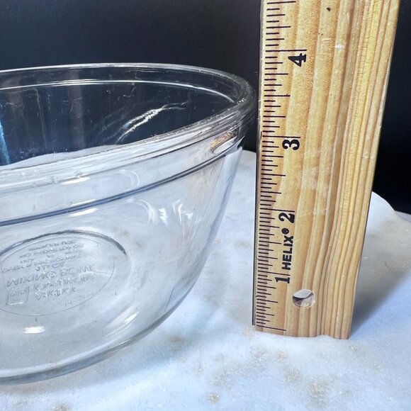 Vtg 1.5Qt Glass Serving Mixing bowl Anchor Hocking Oven Microwave Dishwasher Saf - Picture 5 of 5